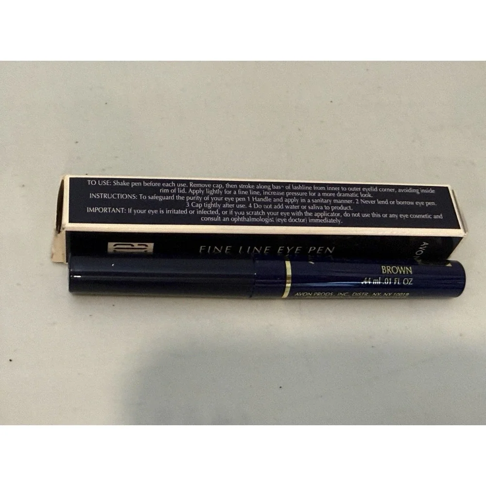 VTG Avon Makeup Lot True Color Powder Blush Brow Powder Fine Line Eye Pen NOS